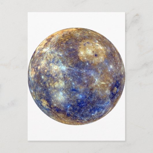 PLANET MERCURY v2 (Sonnensystem) ~ Postkarte (Vorderseite)