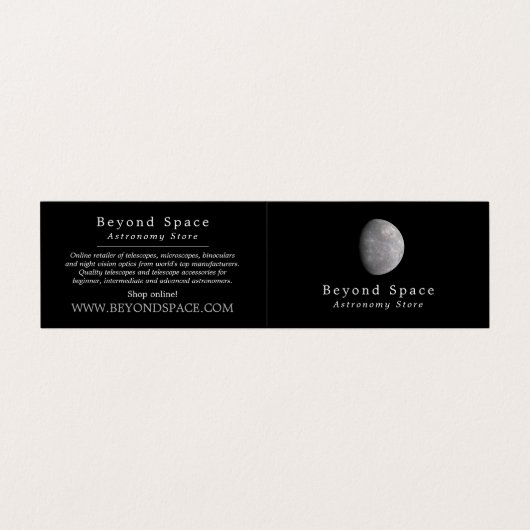 Planet Merkur, Astronomin, Astronomie Store Visitenkarten (Außenseite Aufgefaltet)