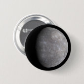 Planet Merkur im Weltraum Button (Vorne & Hinten)