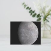 Planet Merkur im Weltraum Postkarte (Stehend Vorderseite)
