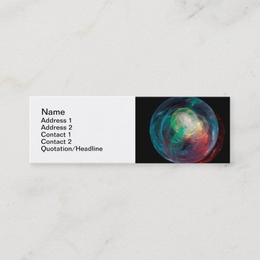 Planet Mini Visitenkarte (Vorderseite)