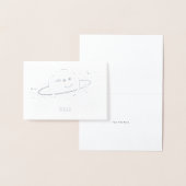 Planet Name Stationery Folienkarte (Anzeige)