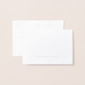 Planet Name Stationery Folienkarte (Rückseite mit Umschlag)