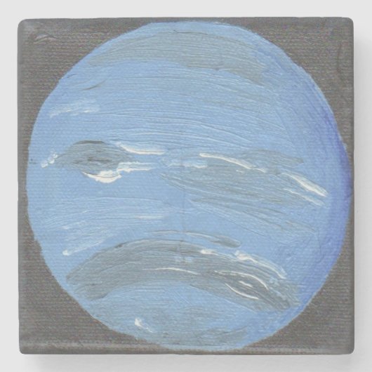Planet Neptun Steinuntersetzer (Vorderseite)