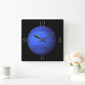Planet Neptune Astronomie liebt Wall Clock Quadratische Wanduhr (Zuhause)