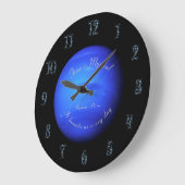 Planet Neptune Astronomie Pisces Acrylmauer Große Wanduhr (Winkel)