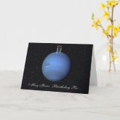 Planet Neptune Geburtstagskarte Karte (Gelbe Blume)