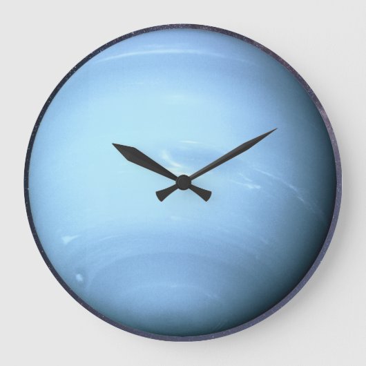 Planet Neptune Große Wanduhr (Vorderseite)