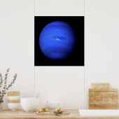 PLANET NEPTUNE natürlich (Sonnensystem) ~ Poster (Küche)