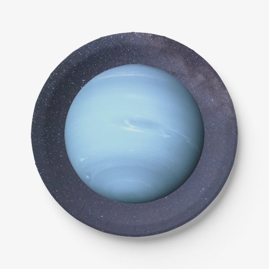 Planet Neptune Papierplatte Pappteller (Vorderseite)