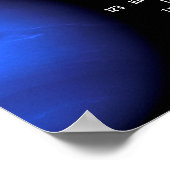 Planet Neptune, Planetarium-Eventwerbung Poster (Ecke)