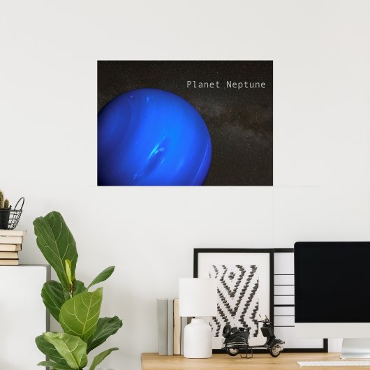Planet Neptune Poster (Heimbüro)