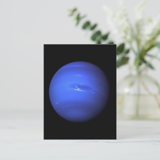 Planet Neptune Postkarte (Stehend Vorderseite)
