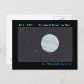 Planet NEPTUNE Postkarte (Vorne/Hinten)