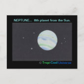 Planet NEPTUNE Postkarte (Vorderseite)