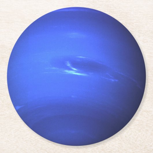 Planet Neptune Round Paper Untersetzer (Vorderseite)