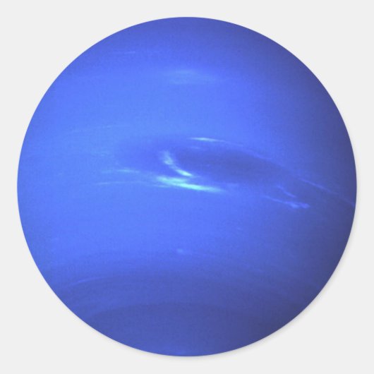 Planet Neptune Runder Aufkleber (Vorderseite)