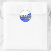 PLANET NEPTUNE RUNDER AUFKLEBER (Tasche)