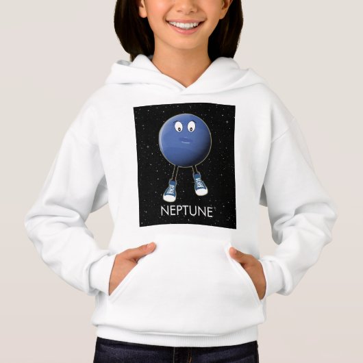 Planet Neptune & Stars Hoodie (Vorderseite)