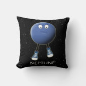 Planet Neptune & Stars Kissen (Vorderseite)