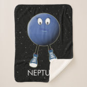 Planet Neptune & Stars Sherpadecke (Vorderseite)