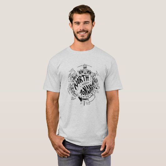 Planet NT (NordTonawanda) - ursprüngliches T-Shirt (Vorne ganz)