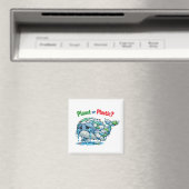 Planet oder Plastik? Rette den Ozean-Wal. Magnet (In Situ (Geschirrspüler))