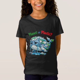 Planet oder Plastik? Rette den Ozean-Wal. T-Shirt