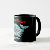 Planet oder Plastik? Rette den Ozean-Wal. Tasse (VorderseiteRechts)