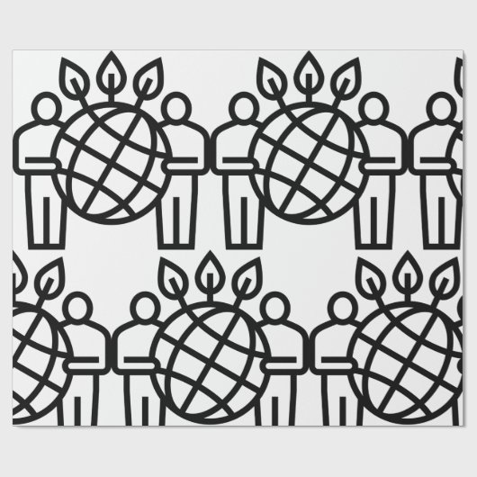 Planet Ökosystem Geschenkpapier (Flach)