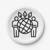 Planet Ökosystem Pappteller (Vorderseite)