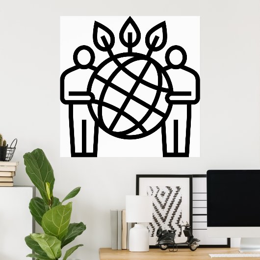 Planet Ökosystem Poster (Heimbüro)