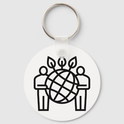 Planet Ökosystem Schlüsselanhänger (Rückseite)