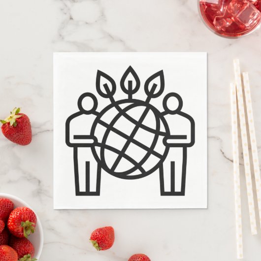 Planet Ökosystem Serviette (Beispiel)