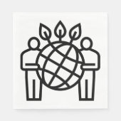 Planet Ökosystem Serviette (Vorderseite)