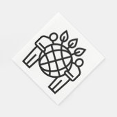 Planet Ökosystem Serviette (Ecke)