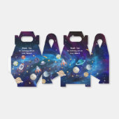 Planet Outer Space Astronaut Geburtstagsparty Geschenkschachtel (Ungefaltet)