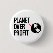Planet-over-Profit Button (Vorderseite)