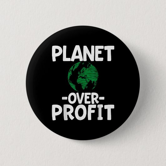 Planet-over-Profit Button (Vorderseite)