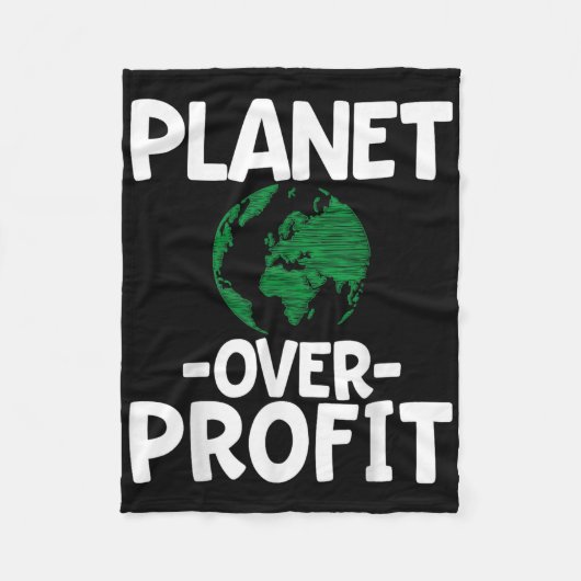 Planet-over-Profit Fleecedecke (Vorderseite)