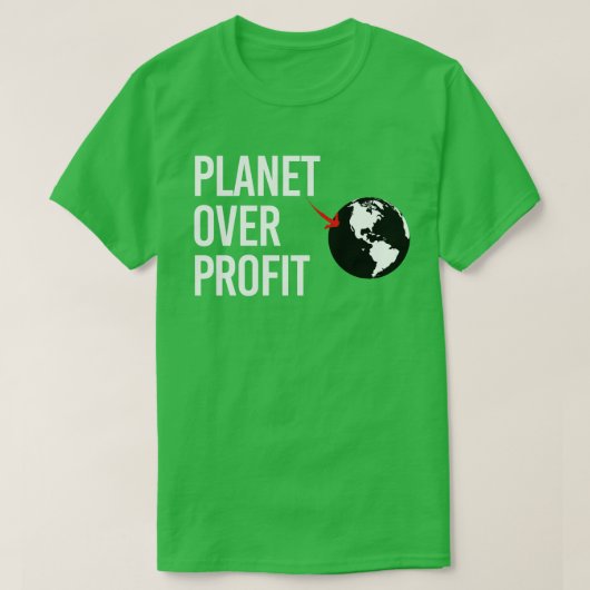Planet-over-Profit T-Shirt (Design vorne)