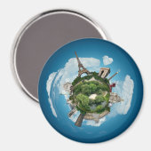 Planet Paris Magnet (Vorderseite/Rückseite)