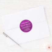 Planet Pink Business / Profil Runder Aufkleber (Umschlag)