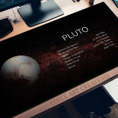 Planet Pluto Astronomie Schreibtischunterlage