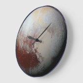 Planet Pluto Große Wanduhr (Winkel)