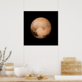 PLANET PLUTO - HABEN EIN HERZ! (Sonnensystem) ~ Poster (Küche)