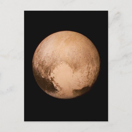 PLANET PLUTO - HABEN EIN HERZ! (Sonnensystem) ~ Postkarte (Vorderseite)