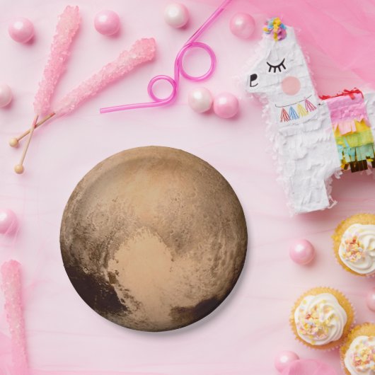 PLANET PLUTO: HABEN SIE EIN HERZ! (Sonnensystem) ~ Pappteller (Party)