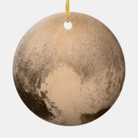 Planet Pluto Keramik Ornament (Hinten)