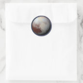 Planet Pluto Klassischer Rundaufkleber Runder Aufkleber (Tasche)